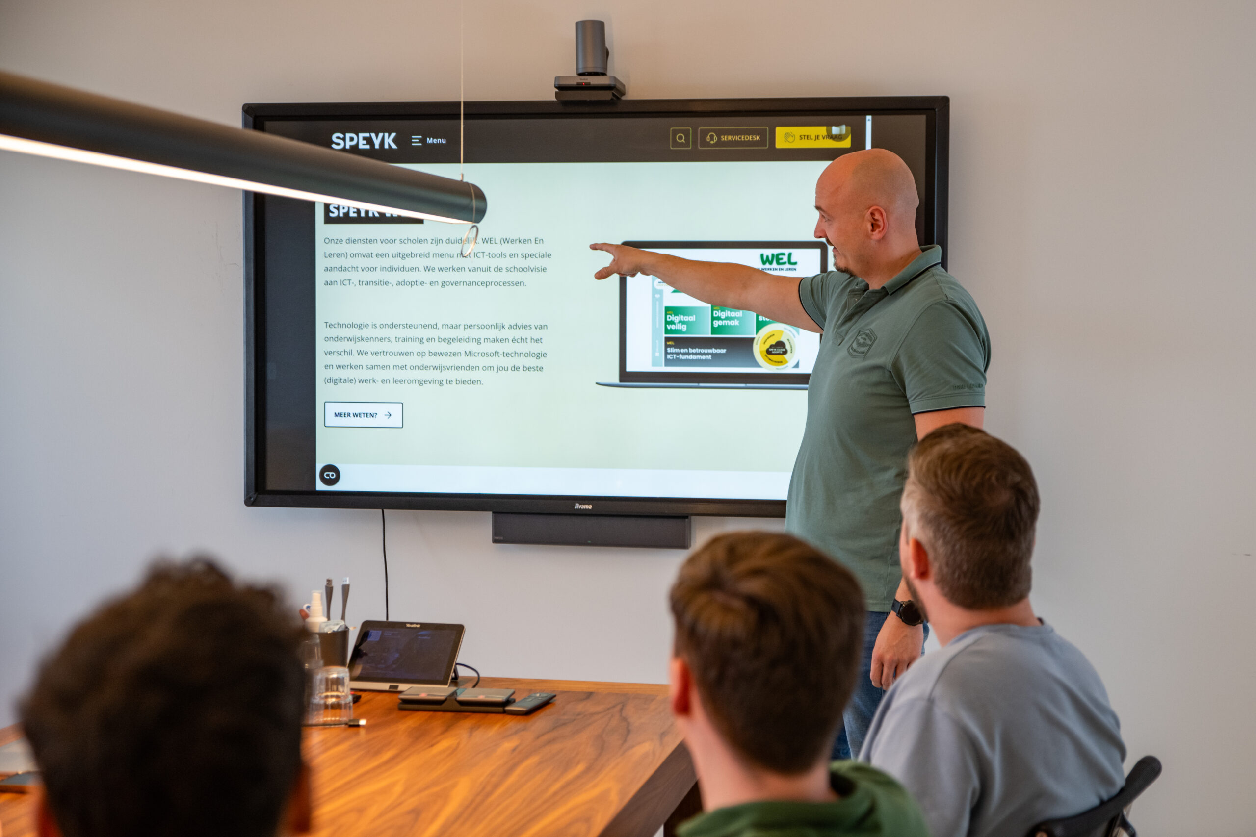 Presentatie met mensen